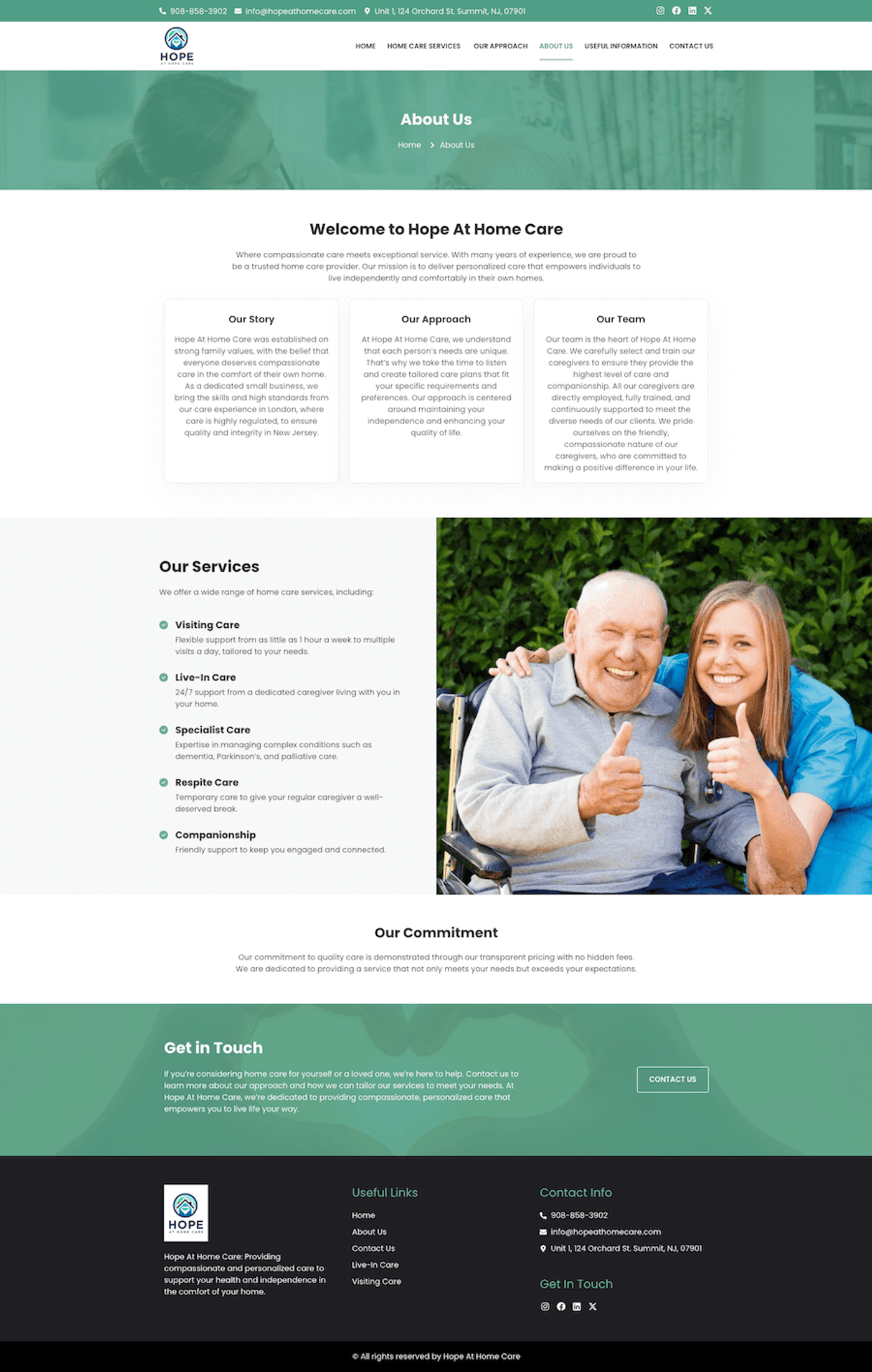 Hope At Home Care: Home Care Website Design — page 9