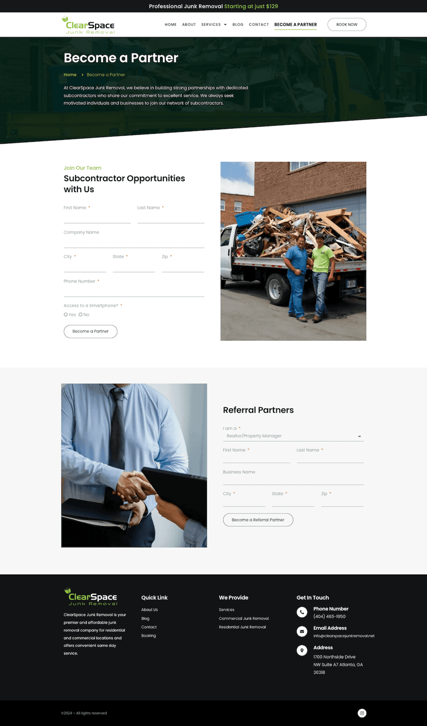 Clear Space Junk Removal: Junk Removal Website — page 5