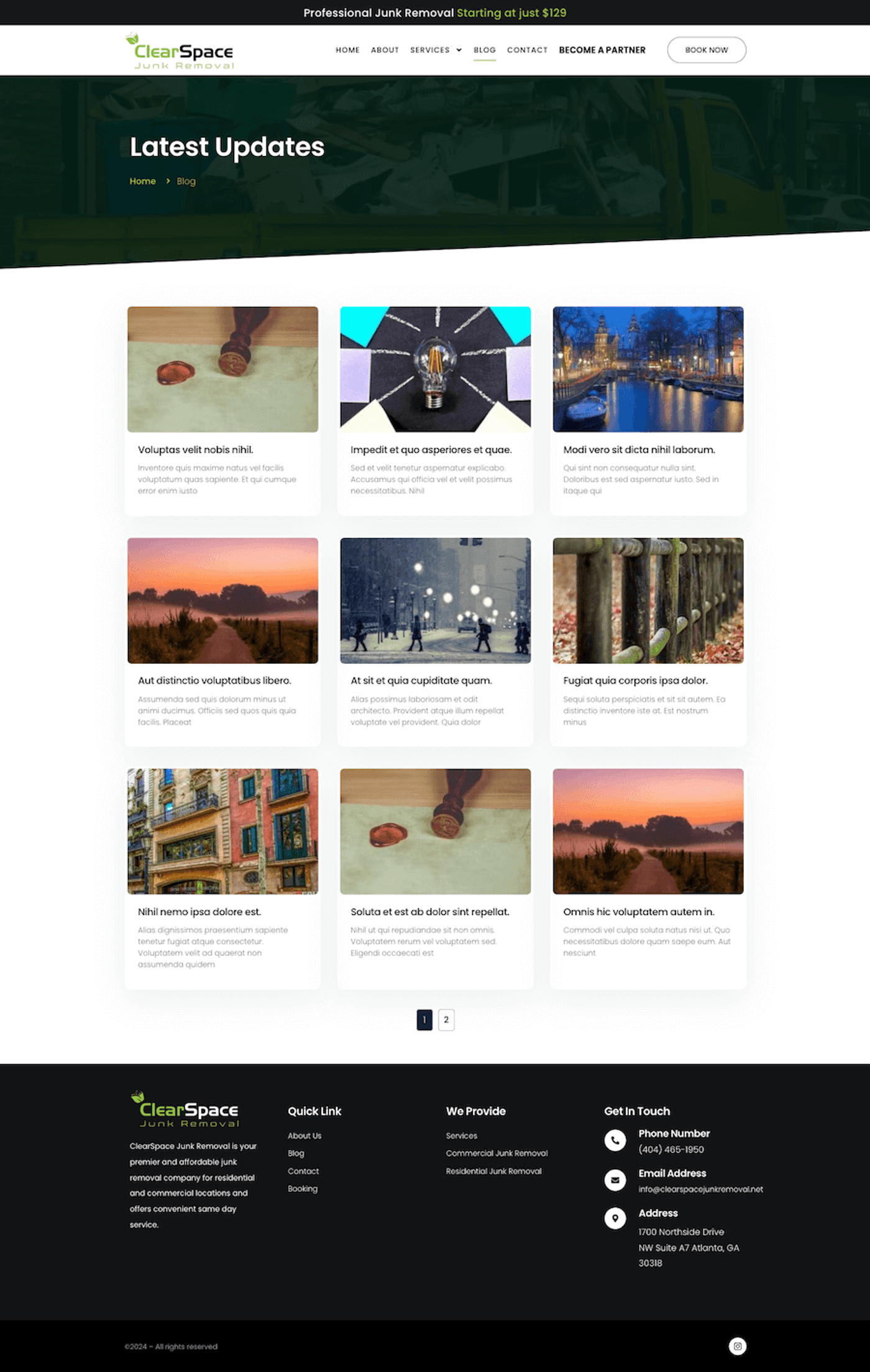 Clear Space Junk Removal: Junk Removal Website — page 6