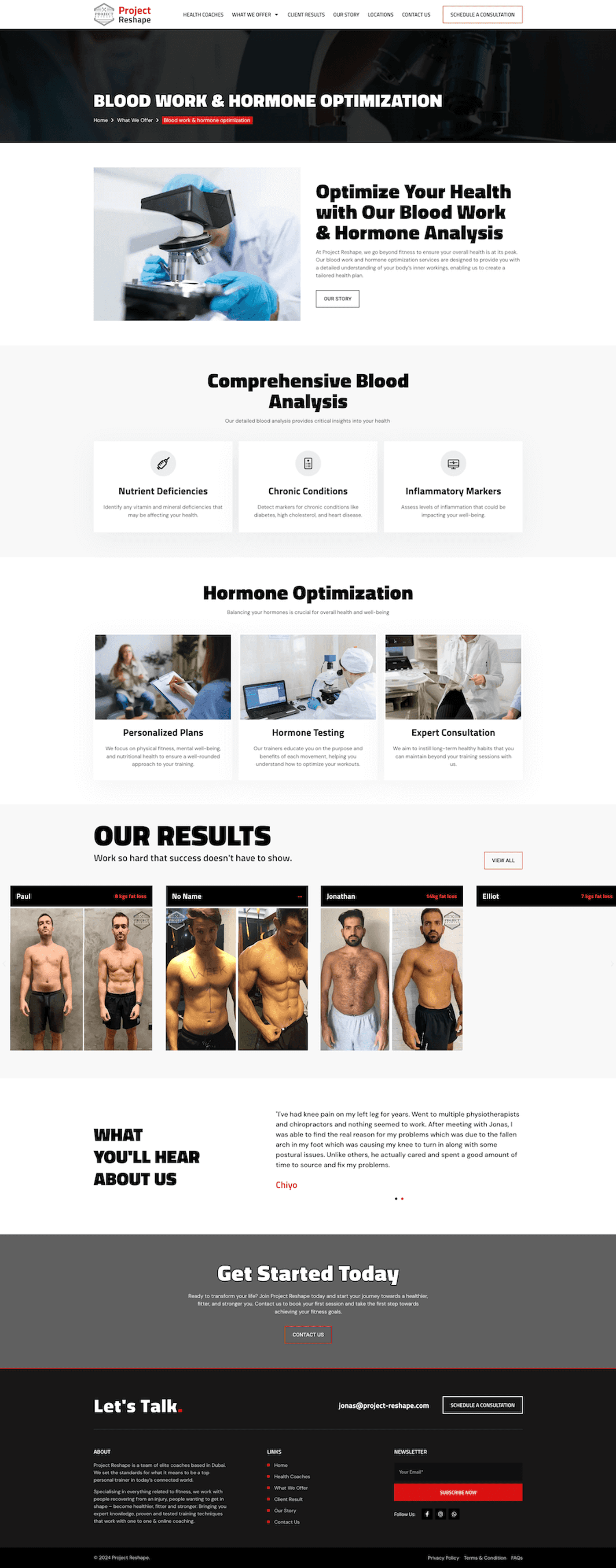Project Reshape: Fitness Coaching Website in Dubai — page 7
