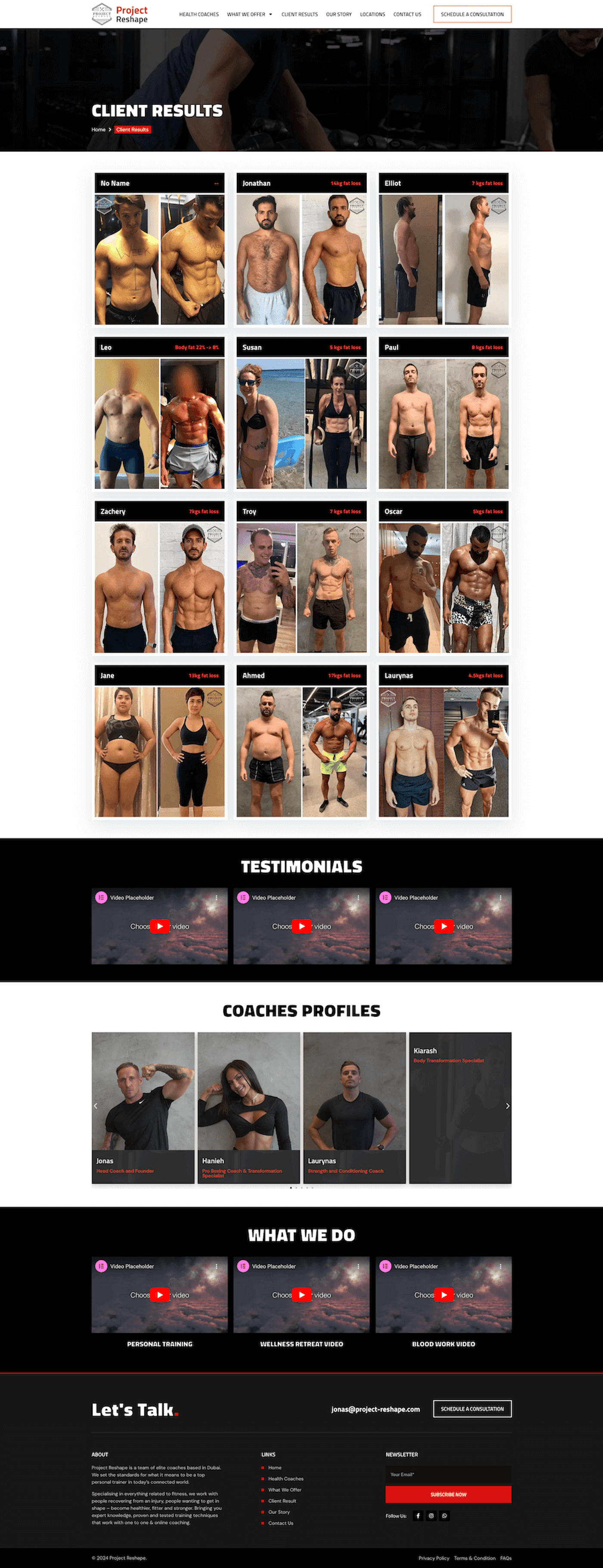 Project Reshape: Fitness Coaching Website in Dubai — page 6