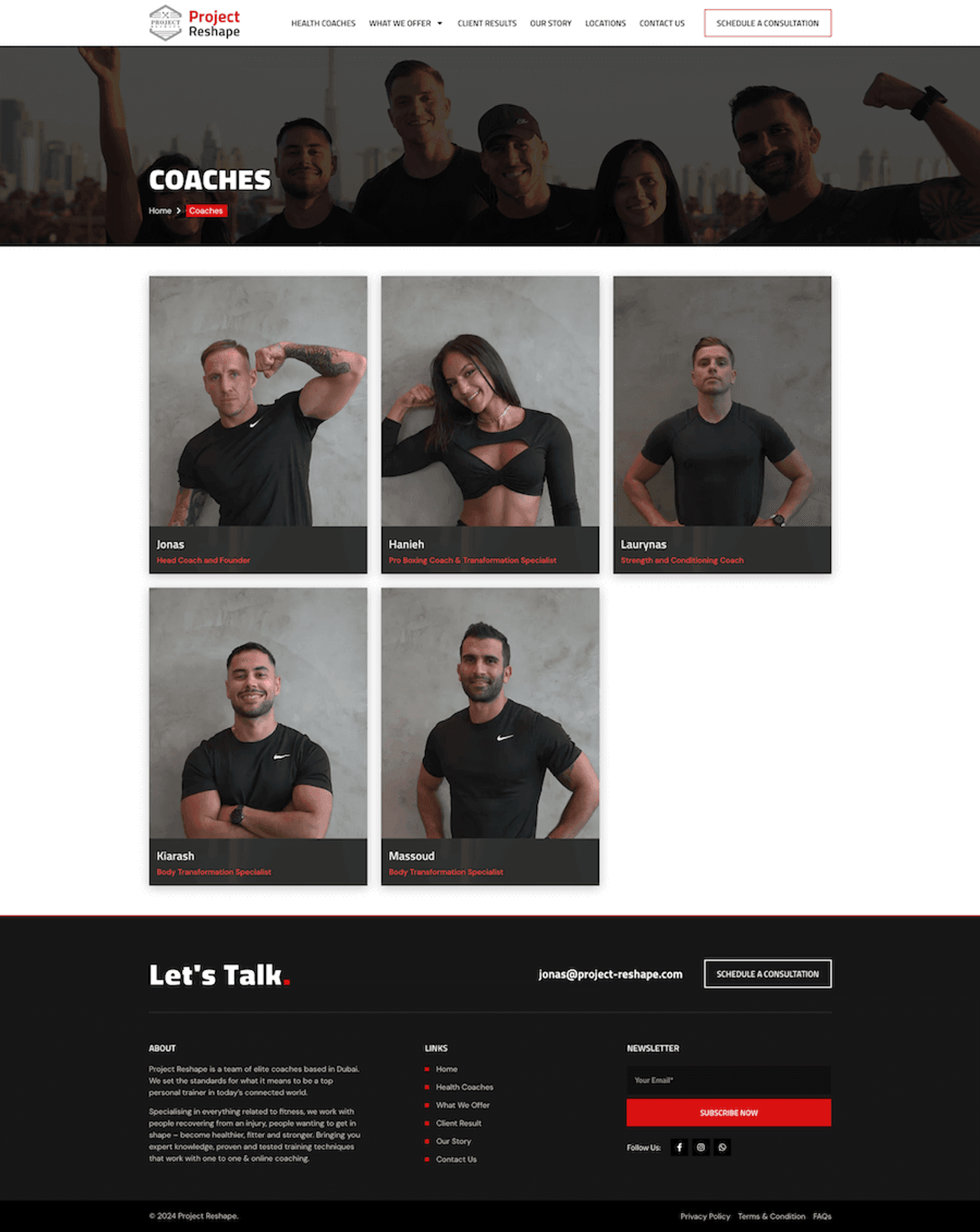 Project Reshape: Fitness Coaching Website in Dubai — page 17