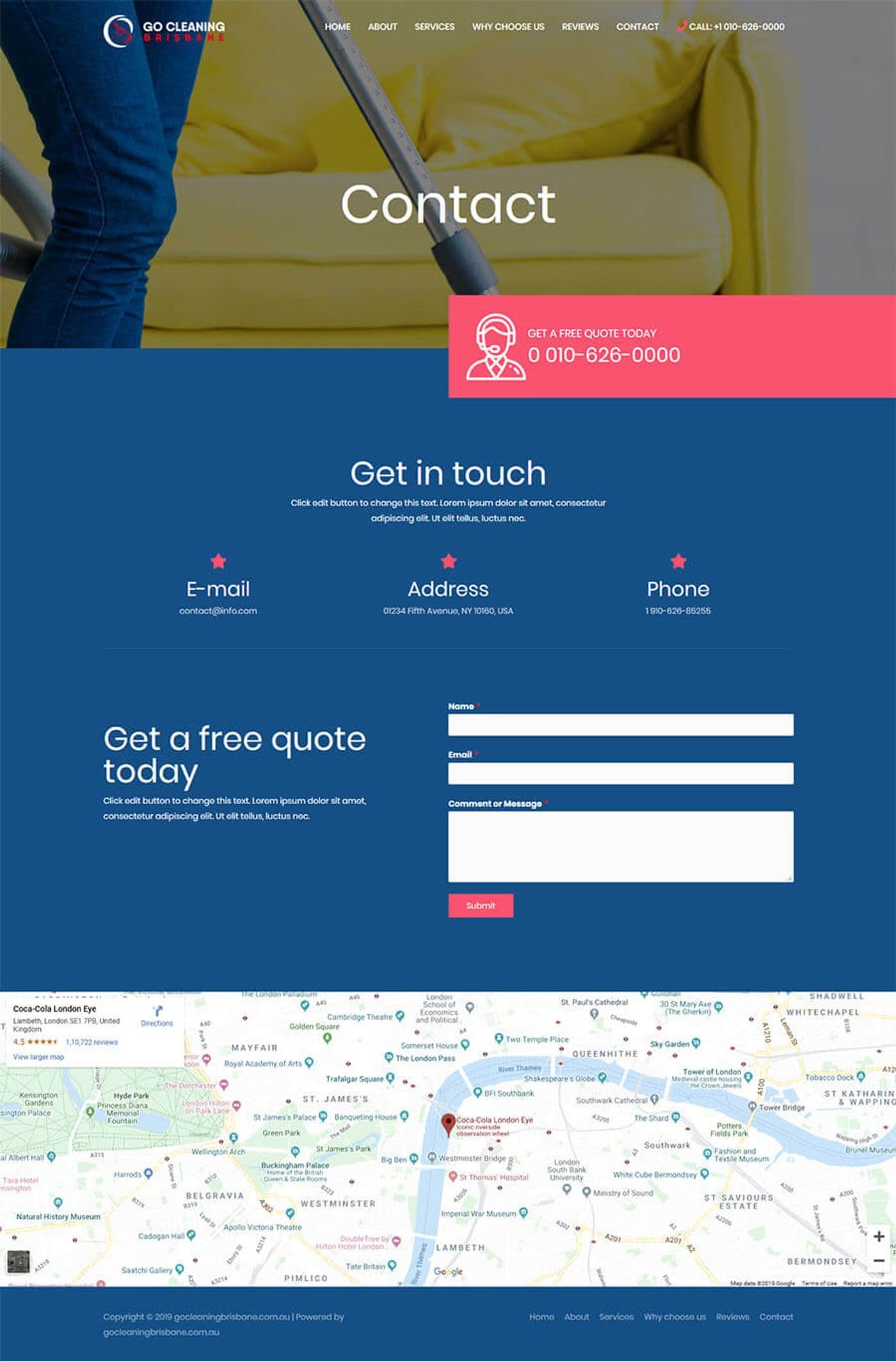 Go Cleaning Brisbane: Cleaning Company Website — page 3