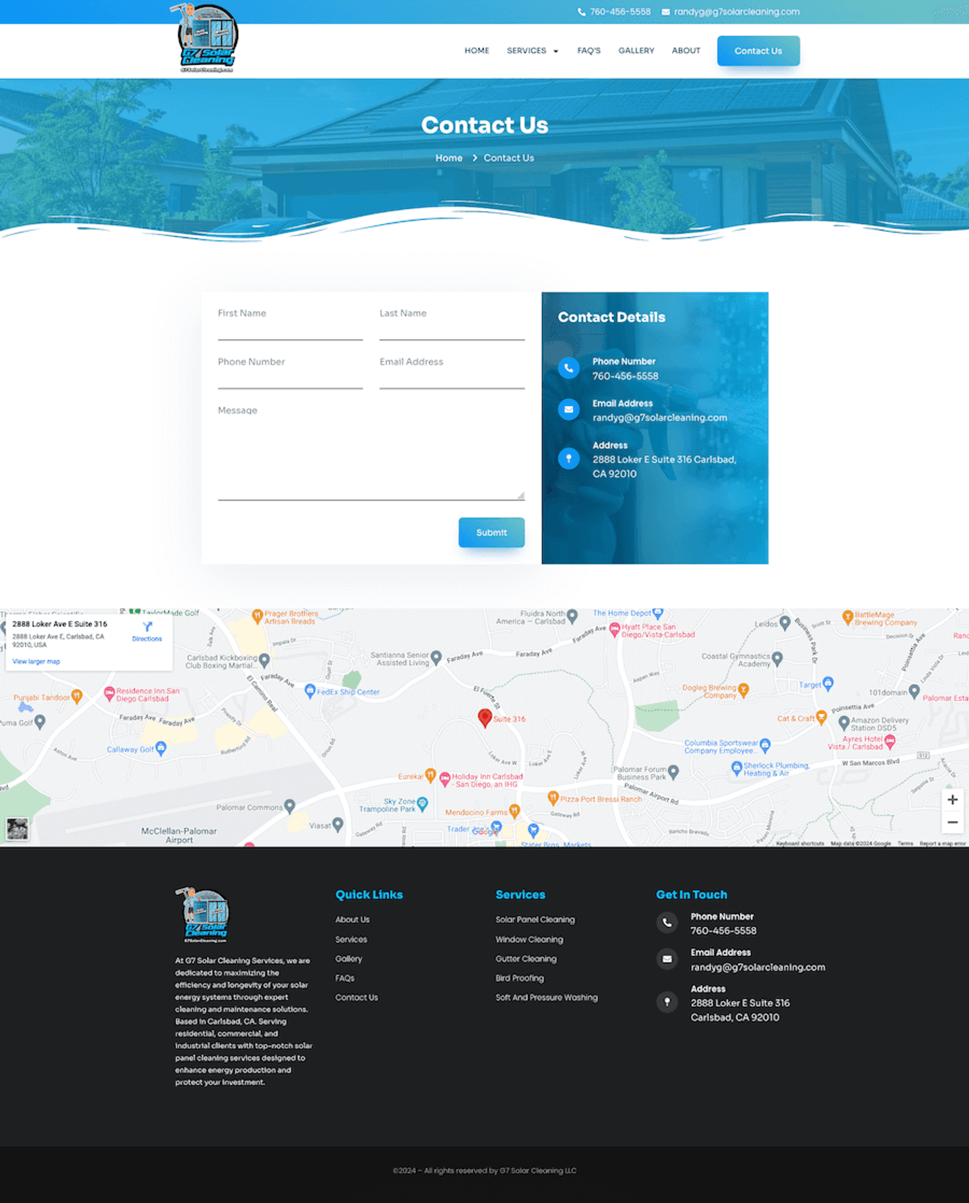 G7 Solar Cleaning: Solar Cleaning Website Design — page 6