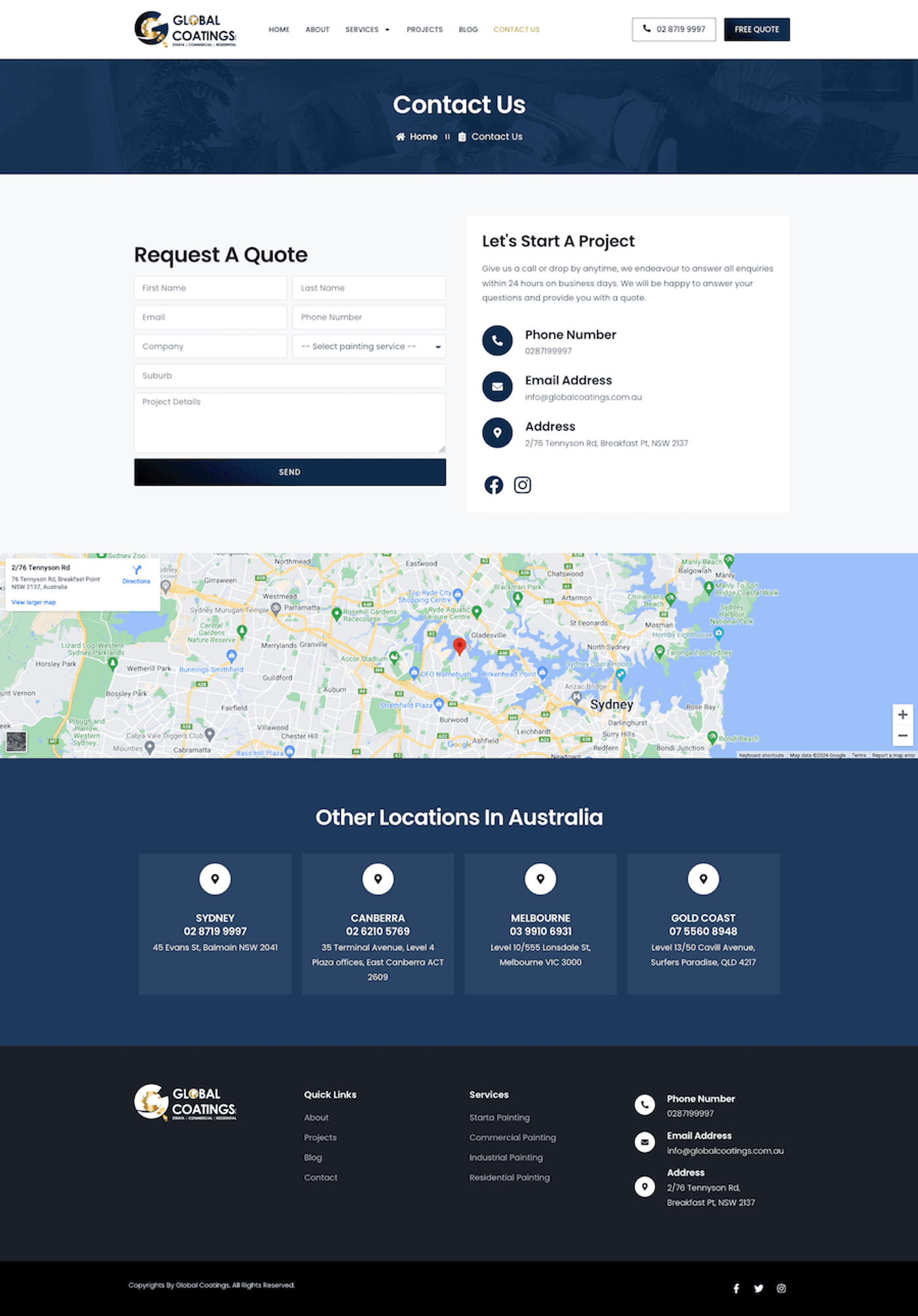 Global Coating Services: Coating Company Website — page 6