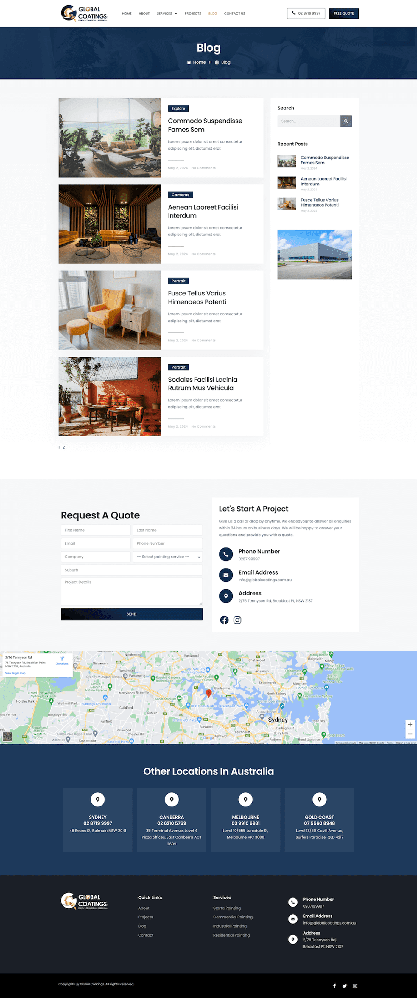 Global Coating Services: Coating Company Website — page 4