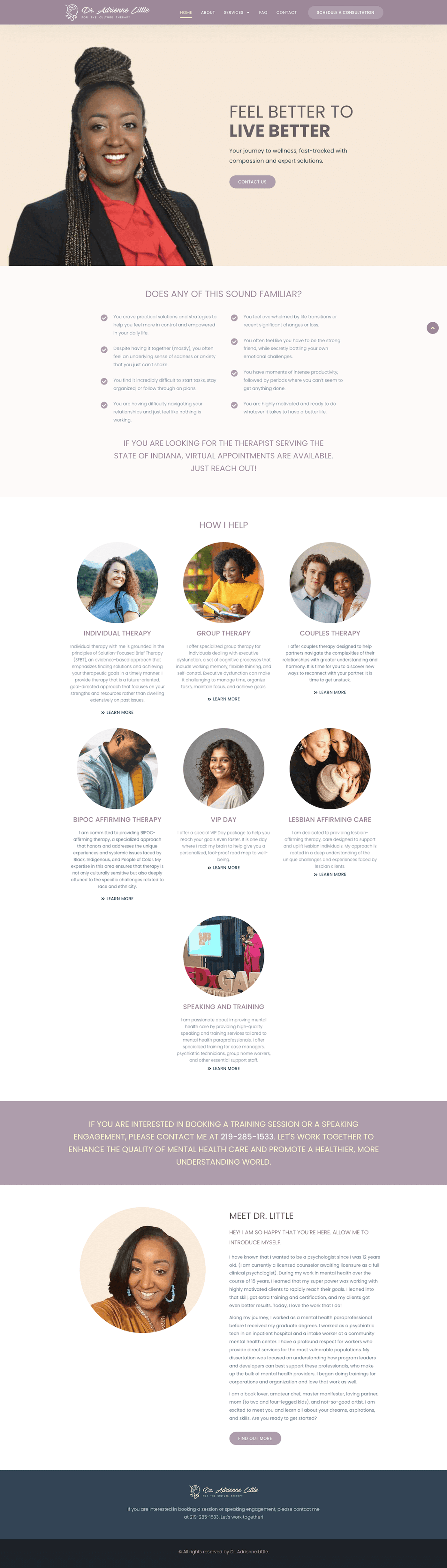 Dr Adrienne Little — full page