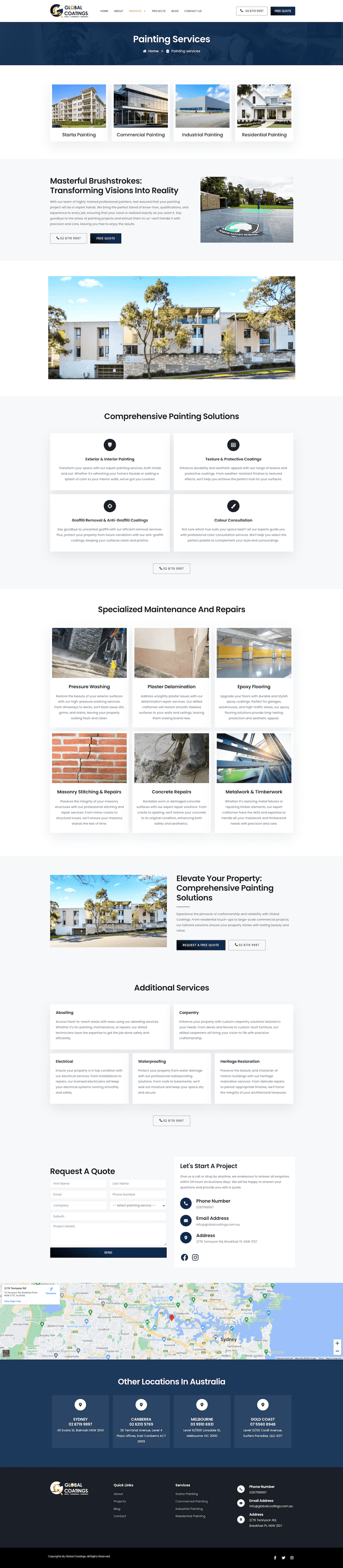 Global Coating Services: Coating Company Website — page 3