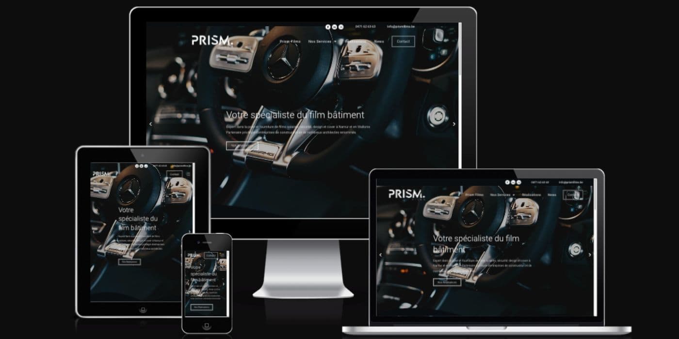prismfilms.be — project screenshot