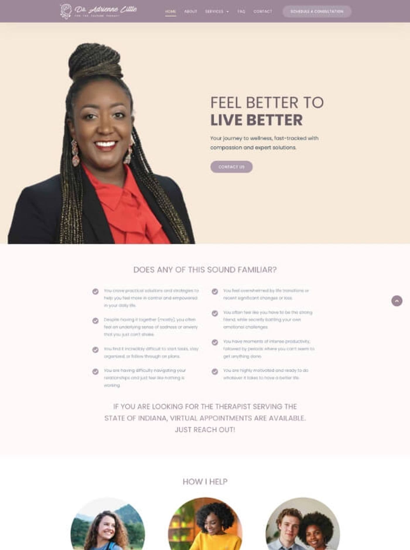 Dr Adrienne Little's WordPress site, which she maintains herself
