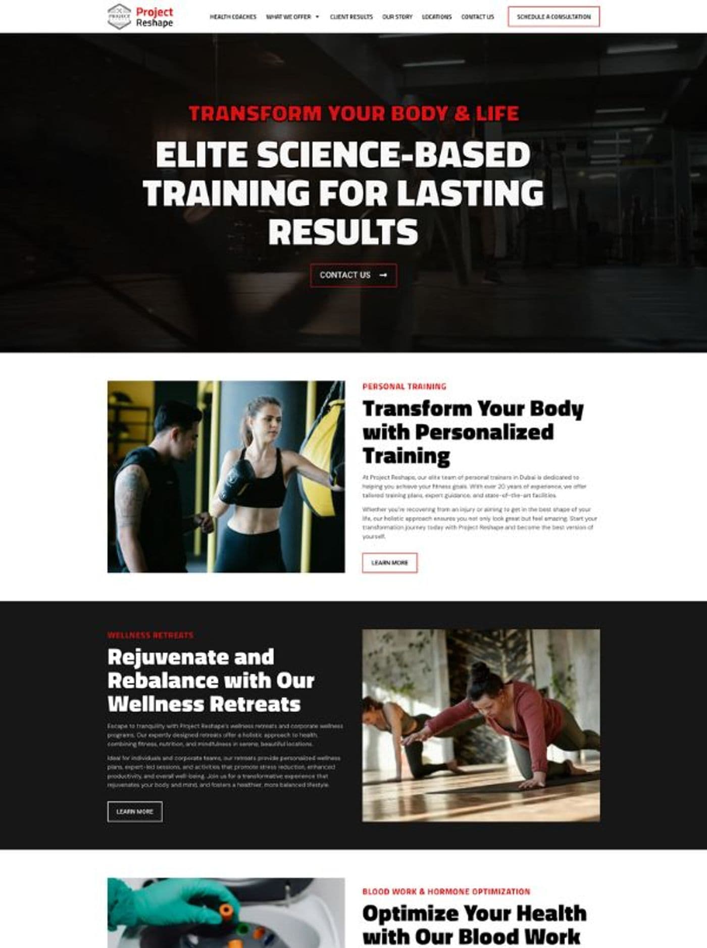 Project Reshape: Fitness Coaching Website in Dubai — page 15