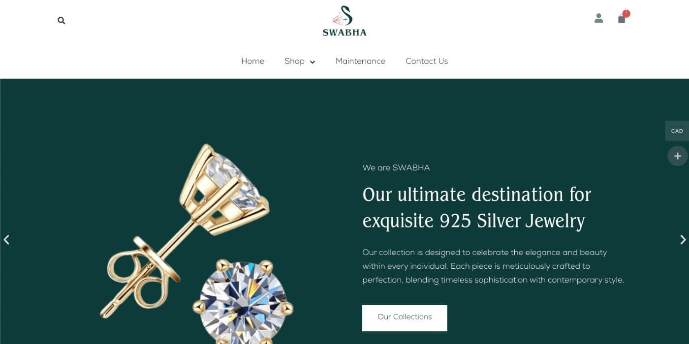Swabha Jewels: Jewellery Store Website — featured image