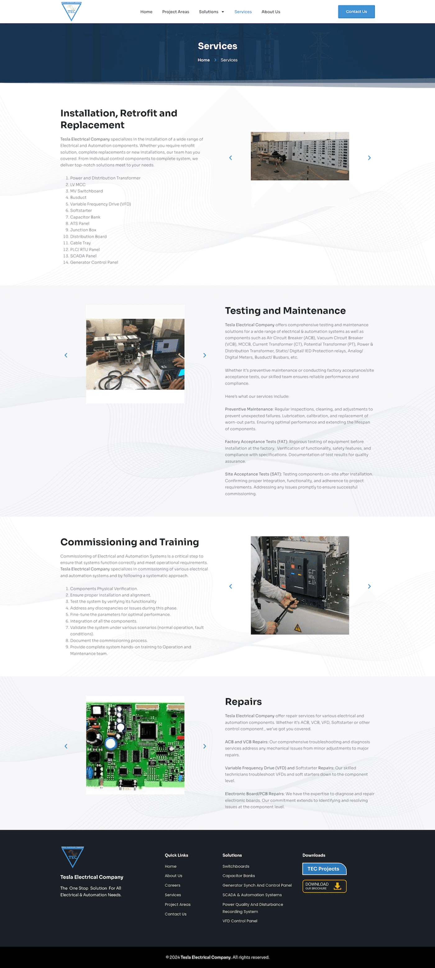 Tesla Electrical Company — page 3