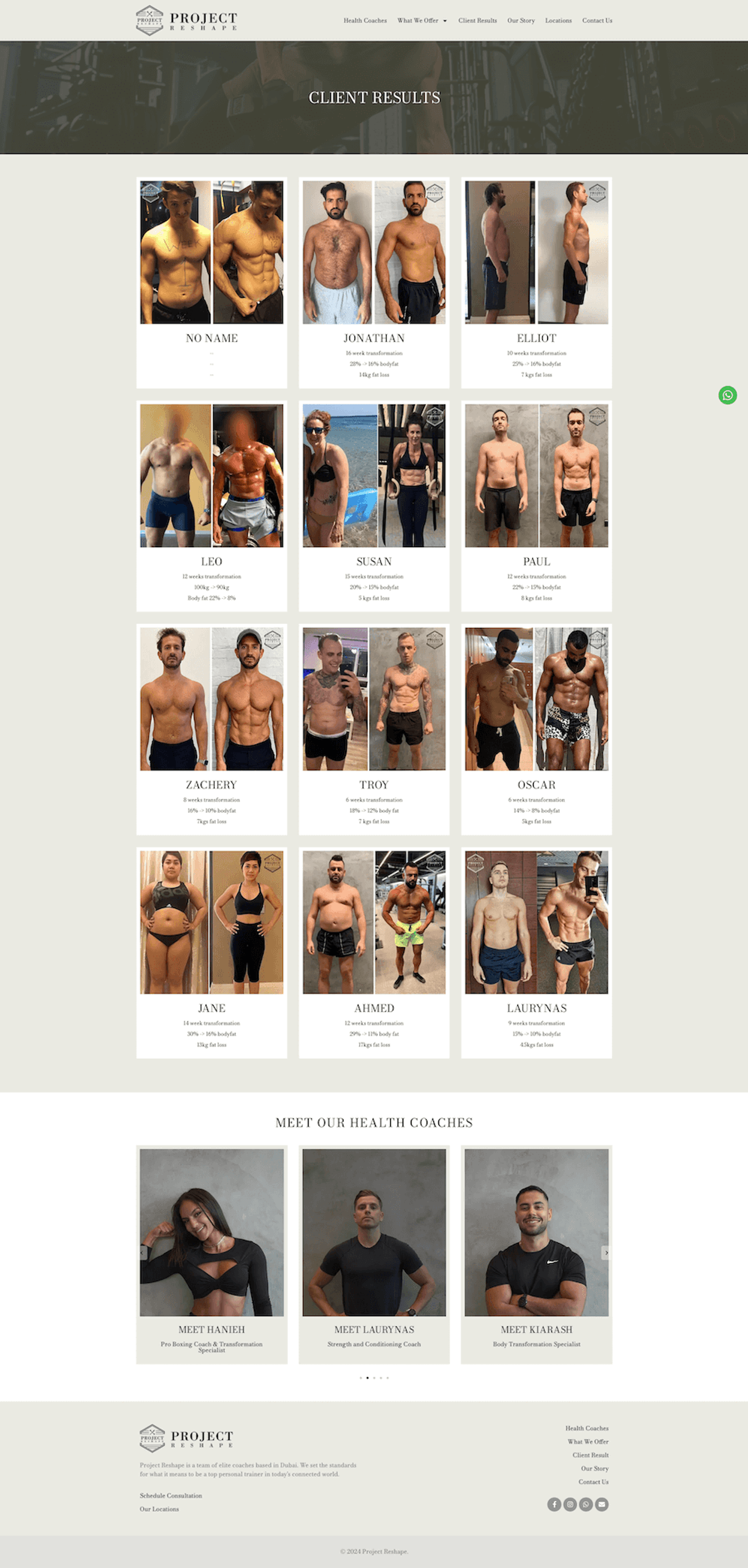 Project Reshape: Fitness Coaching Website in Dubai — page 9