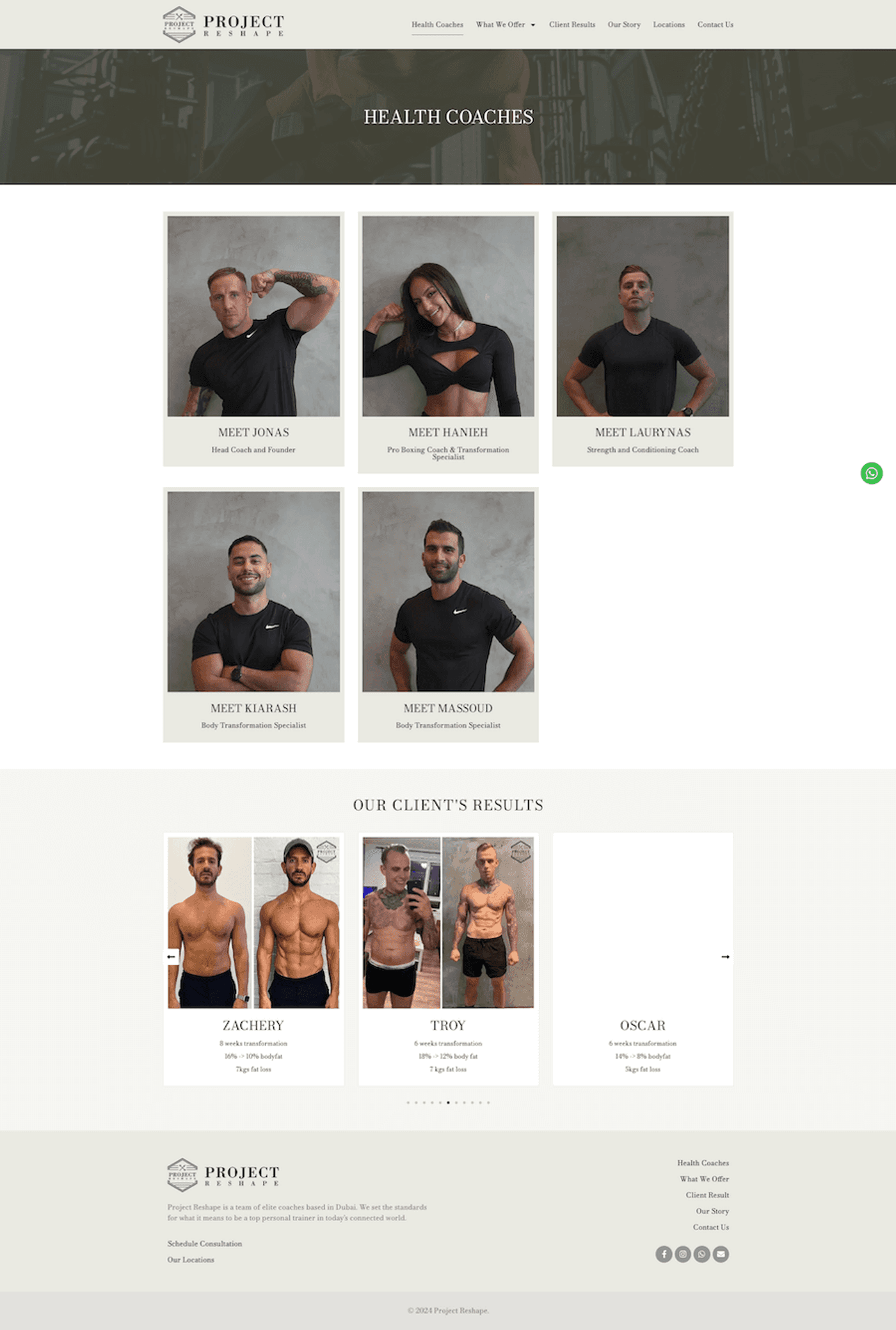 Project Reshape: Fitness Coaching Website in Dubai — page 12