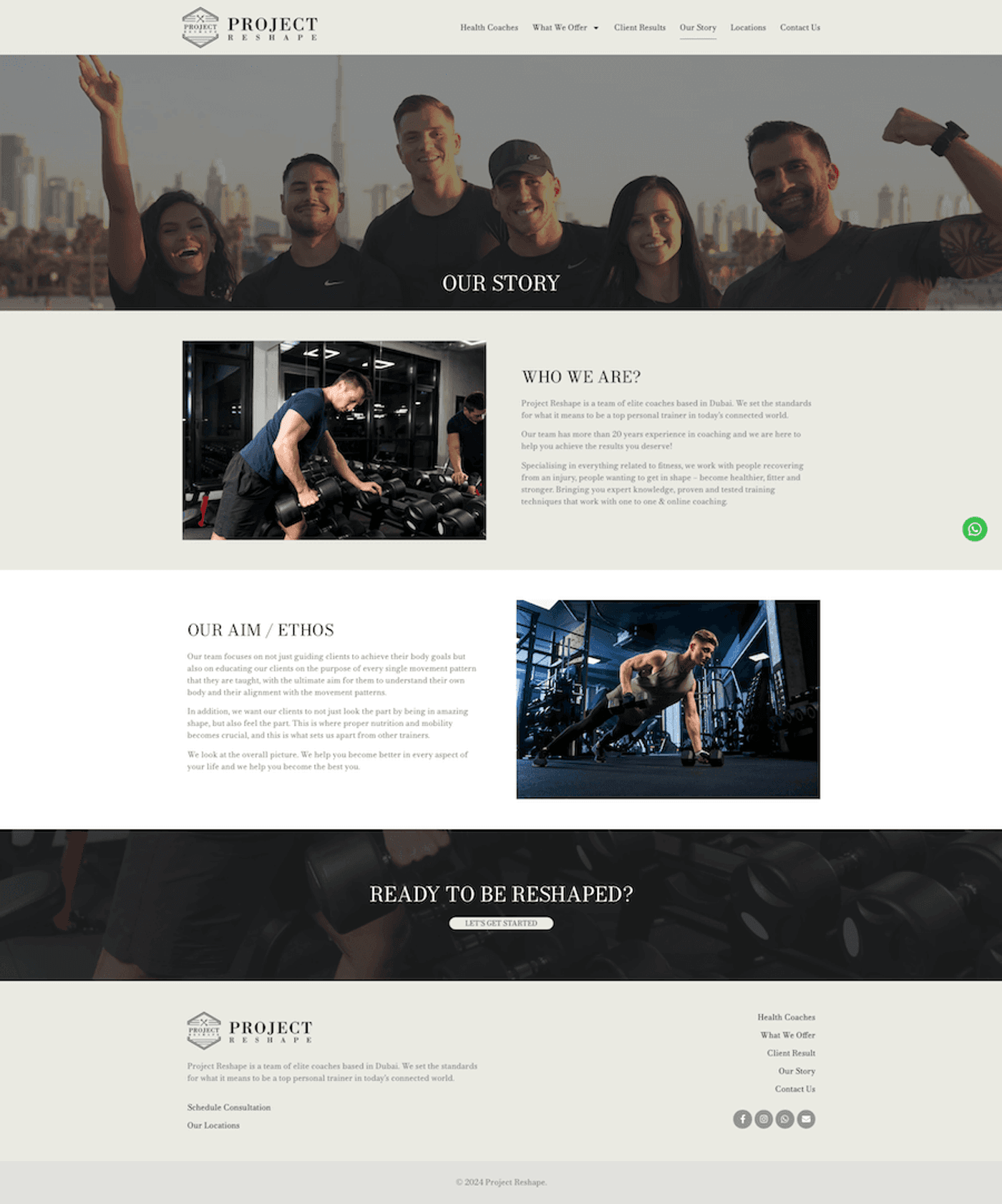 Project Reshape: Fitness Coaching Website in Dubai — page 18