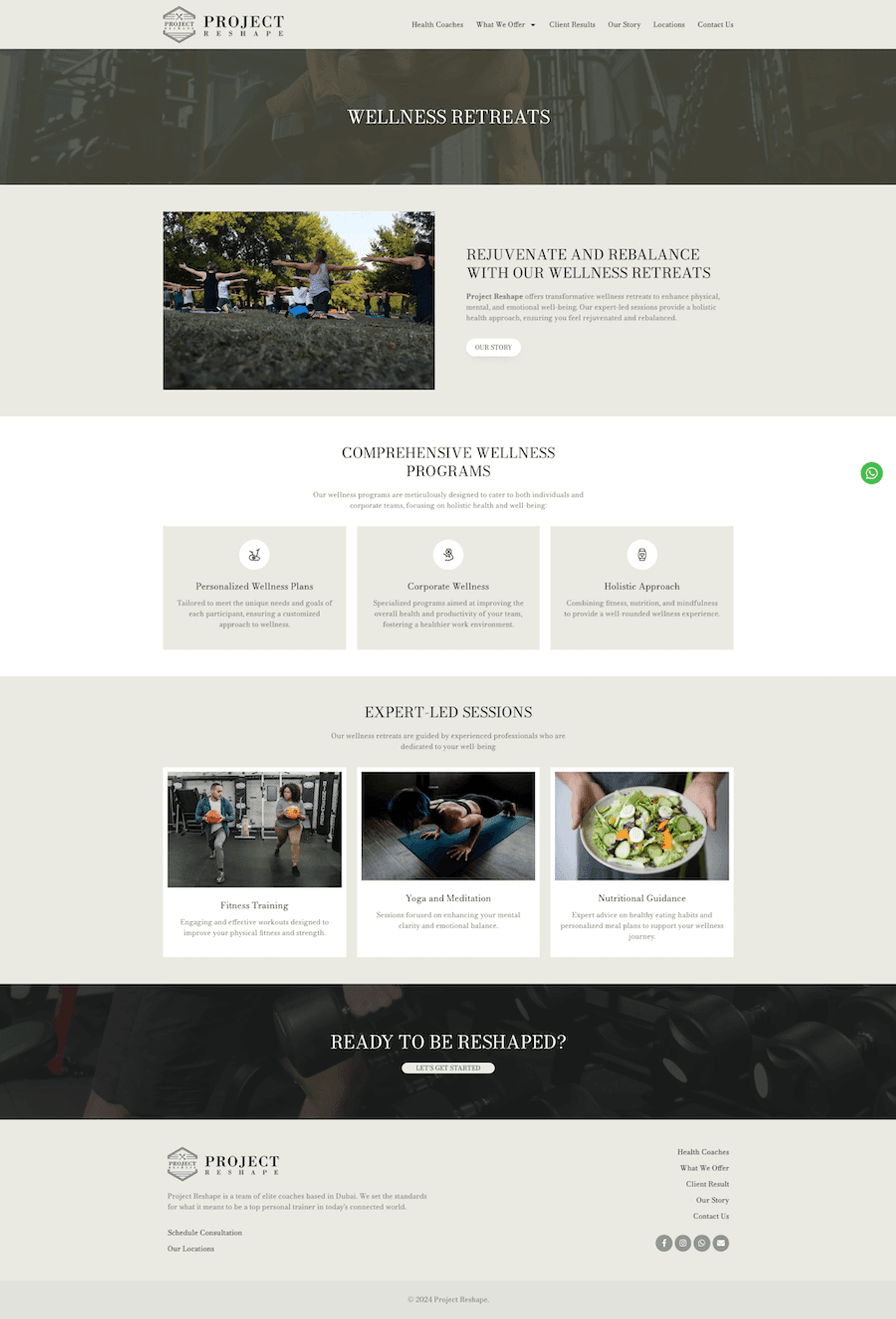 Project Reshape: Fitness Coaching Website in Dubai — page 13