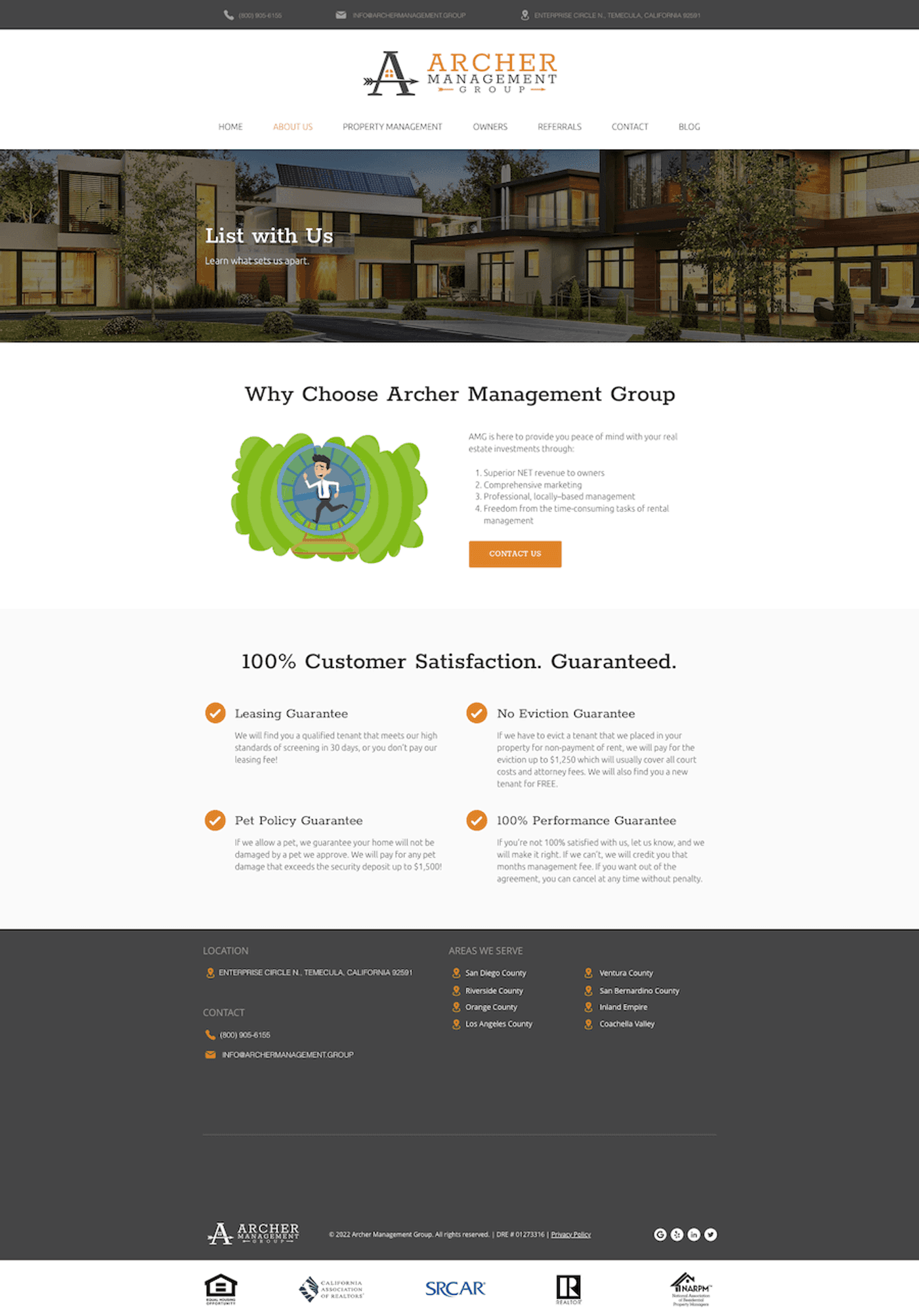 Arch Management Group: Management Company Website — page 8