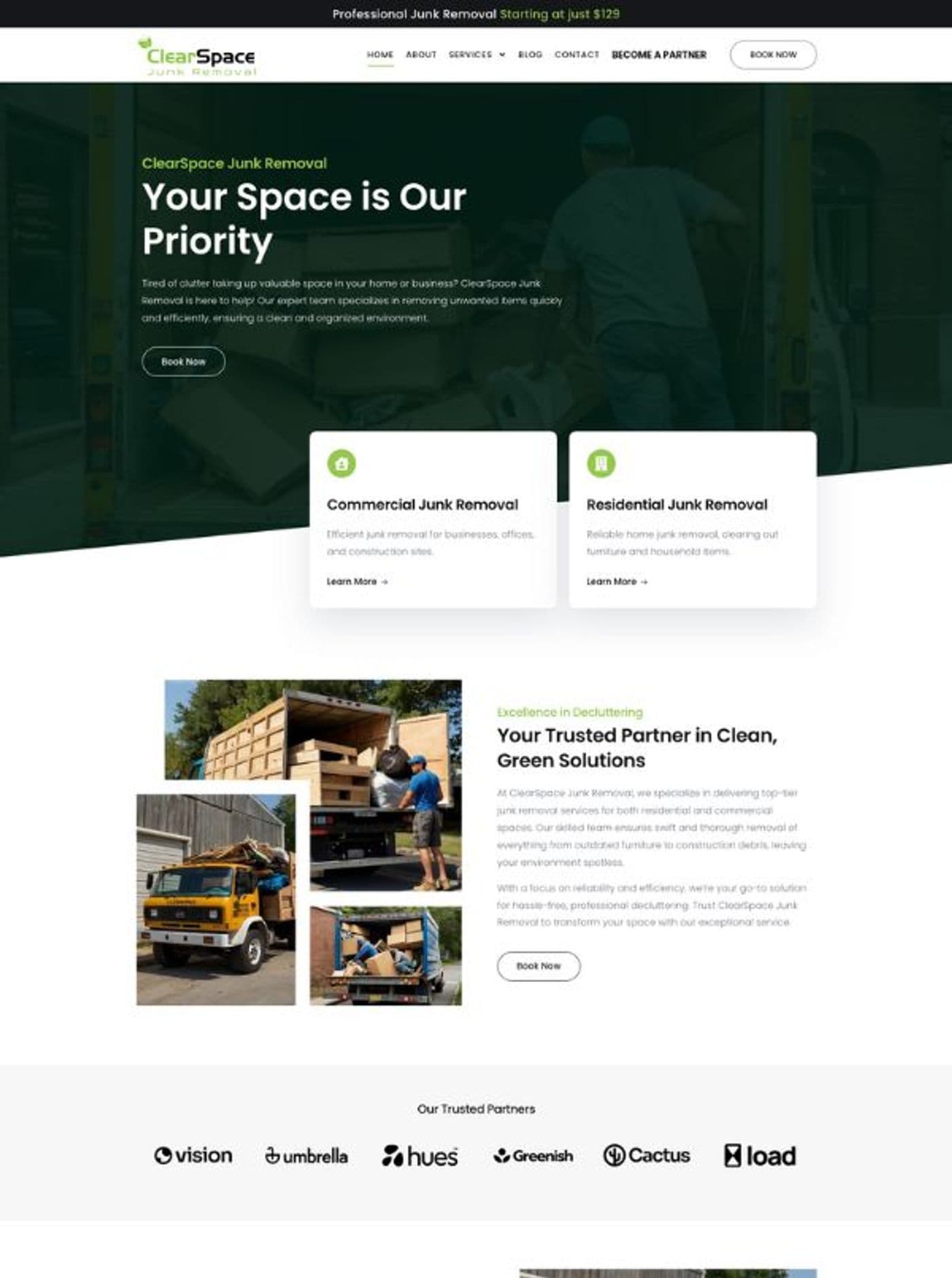 Clear Space Junk Removal: Junk Removal Website — page 9