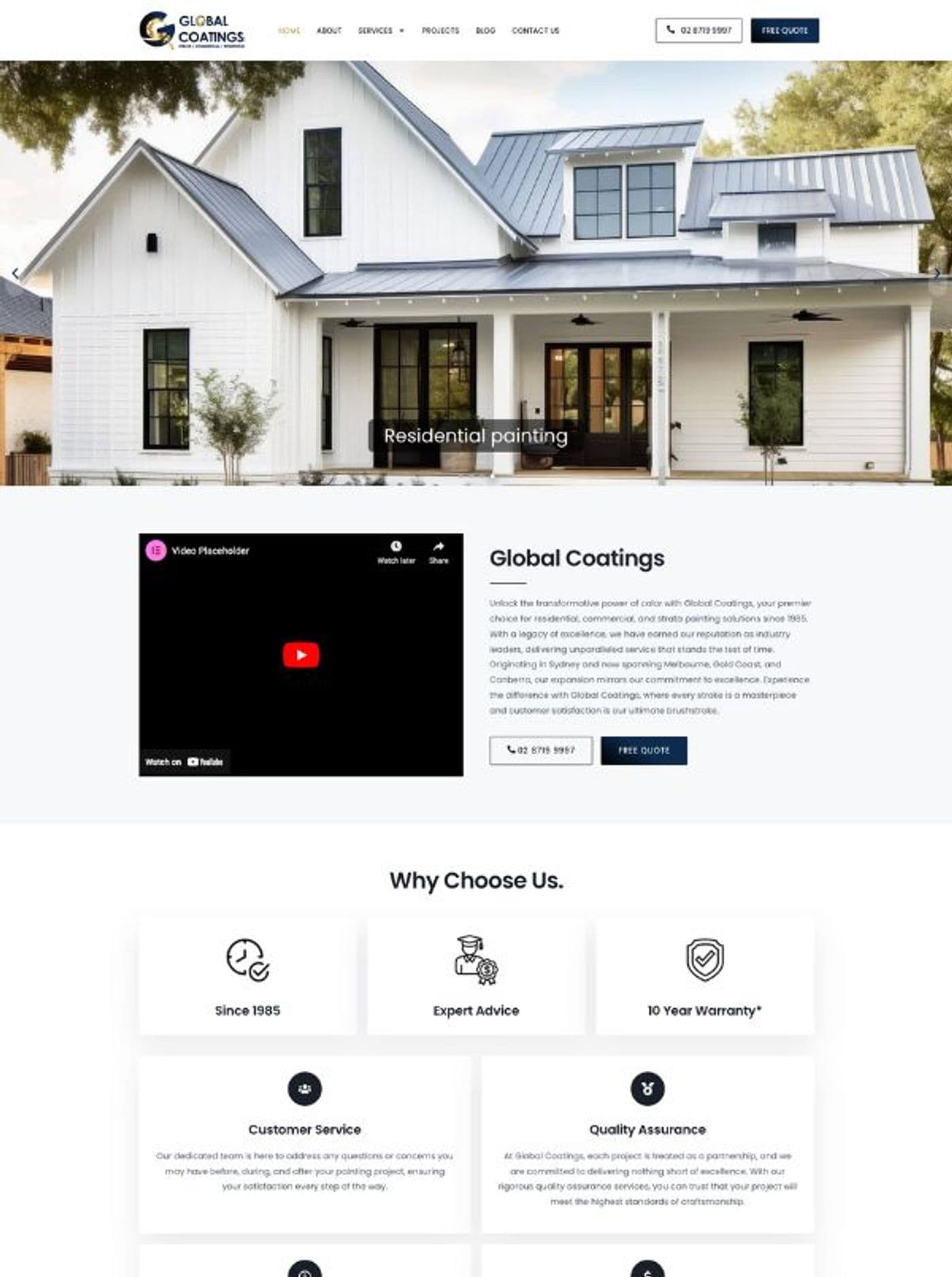 Global Coating Services: Coating Company Website — page 7