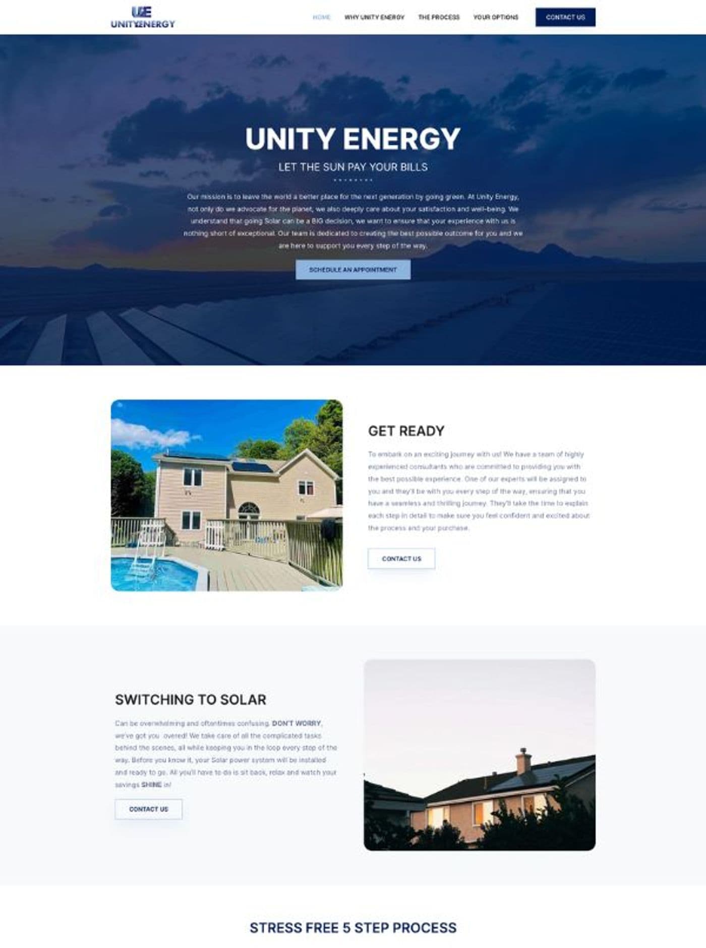 Unity Energy: Energy Company Website Design — page 4